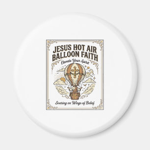 Jesus Hot Air Balloon Faith Jesus Hot Air Balloon  Magnet