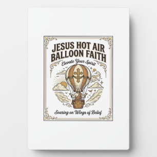 Jesus Hot Air Balloon Faith Jesus Hot Air Balloon  Plaque
