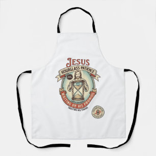 Jesus Hourglass Patience Jesus Hourglass Patience Apron