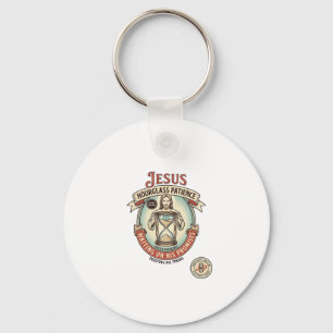 Jesus Hourglass Patience Jesus Hourglass Patience  Key Ring