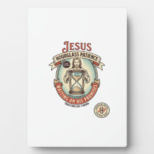 Jesus Hourglass Patience Jesus Hourglass Patience  Plaque