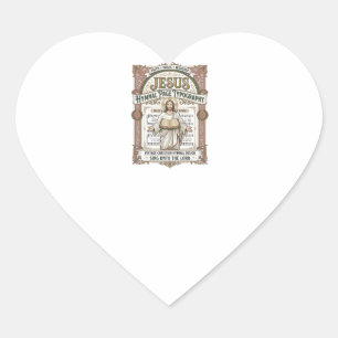 Jesus Hymnal Page Typography Jesus Hymnal Page Heart Sticker