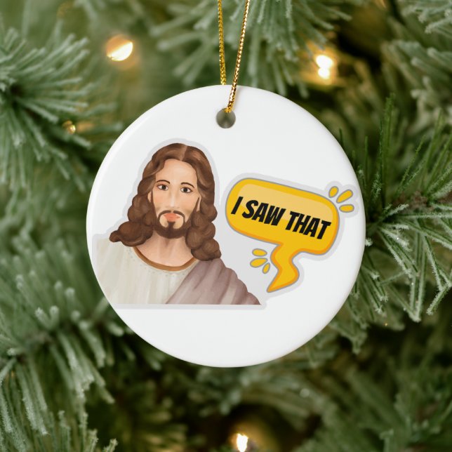 Jesus I Saw That Ceramic Tree Decoration (Tree)