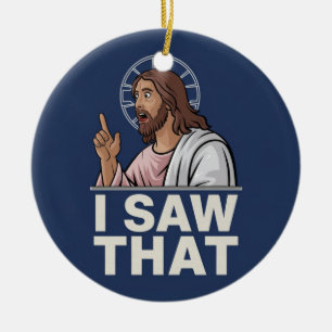 Jesus I Saw That Ceramic Tree Decoration