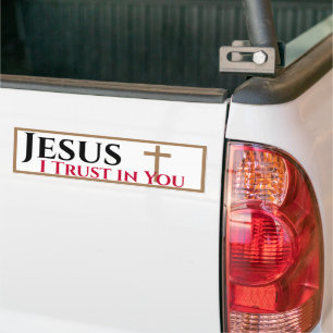 Jesus I Trust in You Bumper Sticker