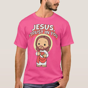 Jesus I Trust In You Divine Mercy For Kids Cute Ca T-Shirt