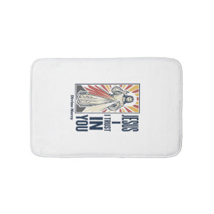 Jesus I Trust In You Divine Mercy Shirt Design_1 Bath Mat