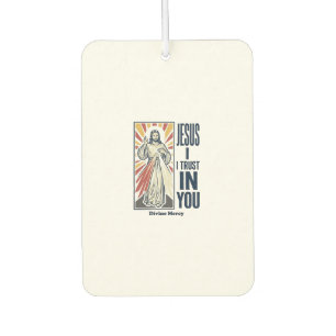Jesus I Trust In You Divine Mercy Shirt Design_1 Car Air Freshener