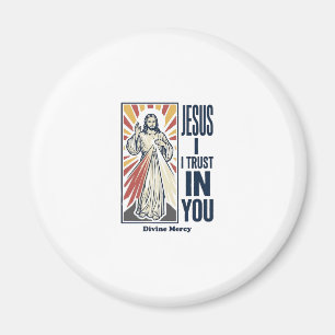 Jesus I Trust In You Divine Mercy Shirt Design_1 Magnet