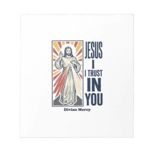 Jesus I Trust In You Divine Mercy Shirt Design_1 Notepad