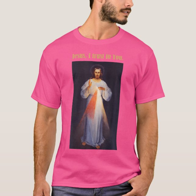 Jesus I Trust In You Divine Mercy T-Shirt (Front)