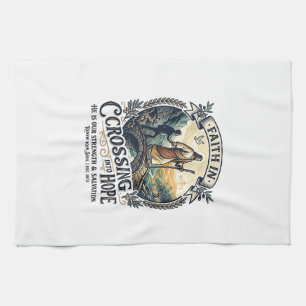 Jesus Immigration Starting Over Courage Shirt Chri Tea Towel