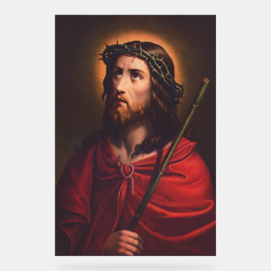 Jesus in Crown of thorns Acrylic Sign