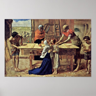 Jesus In His Parents' House Poster