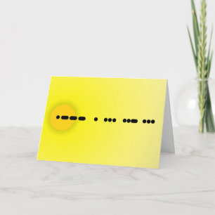 Jesus in Morse Code Greeting Card - Customize It!