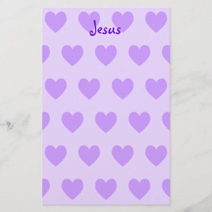 Jesus in Purple Stationery