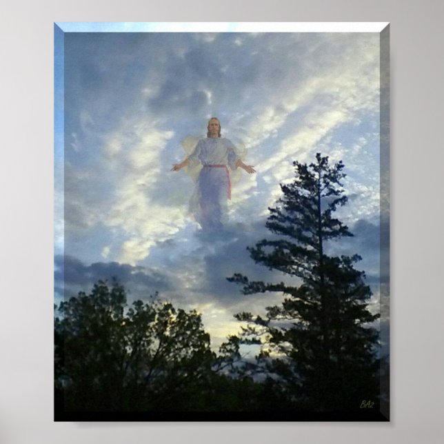 Jesus in the Clouds Poster (Front)