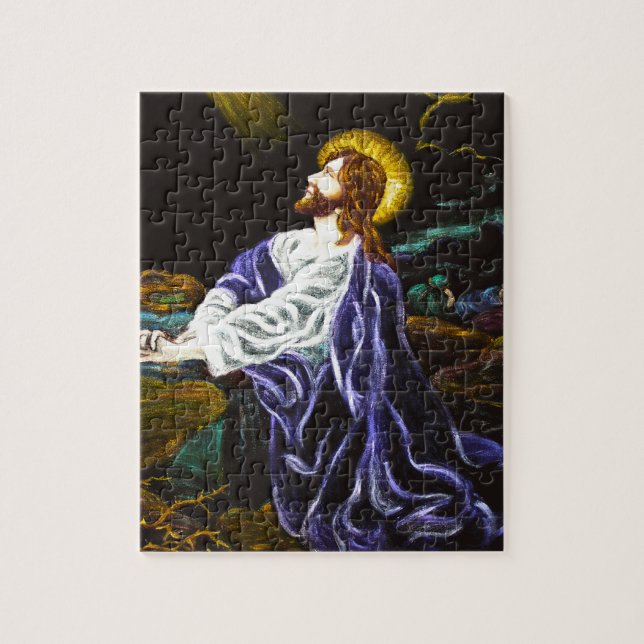 Jesus in the Garden of Gethsemane Jigsaw Puzzle (Vertical)