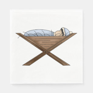 Jesus In The Manger Paper Napkins