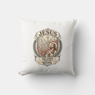 Jesus Incense Prayer Rising Jesus Incense Prayer R Cushion