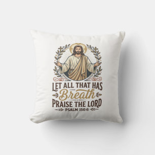Jesus Indie Folk Acoustic Worship Graphic Tee Chri Cushion