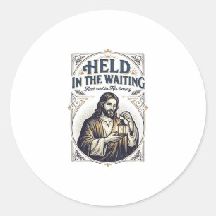 Jesus Infertility Trying To Conceive Encouragement Classic Round Sticker