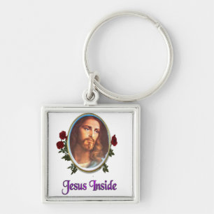 Jesus inside key ring