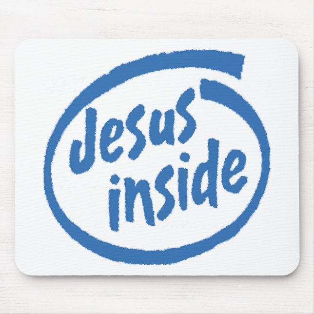 Jesus Inside Mouse Pad (Front)
