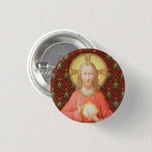 Jesus Instituting Holy Communion (SAU 045) 3 Cm Round Badge