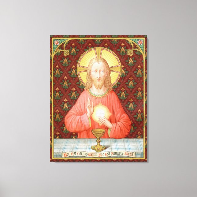 Jesus Instituting Holy Communion (SAU 045) Canvas Print (Front)