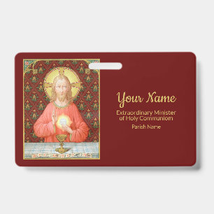 Jesus Instituting the Eucharist (SAU45; for EMHCs) ID Badge
