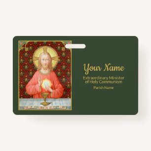Jesus Instituting the Eucharist (SAU45; for EMHCs) ID Badge