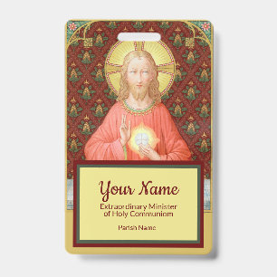 Jesus Instituting the Eucharist (SAU45; for EMHCs) ID Badge