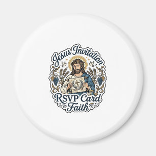 Jesus Invitation RSVP Card Faith Jesus Invitation  Magnet