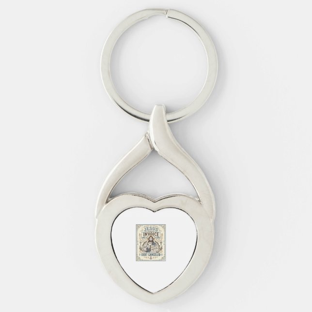 Jesus Invoice Debt Cancelled Jesus Invoice Debt Ca Key Ring (Front)
