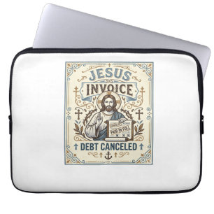 Jesus Invoice Debt Cancelled Jesus Invoice Debt Ca Laptop Sleeve