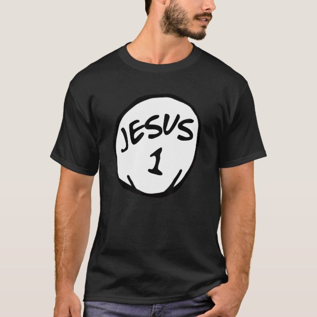 Jesus Is A Thing Retro Parody Mash Up  Cool Religi T-Shirt (Front)