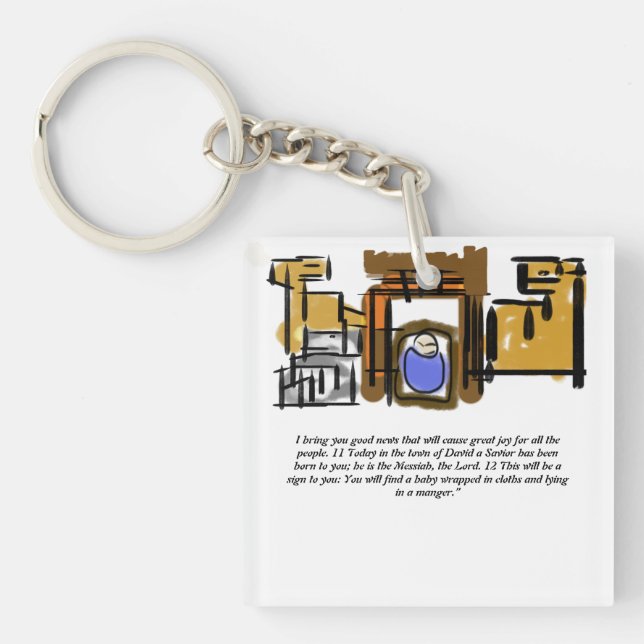 Jesus is born key ring (Front)