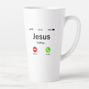 Jesus Is Calling - Christian Latte Mug