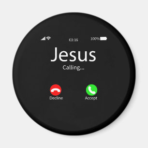 Jesus Is Calling Christian Magnet