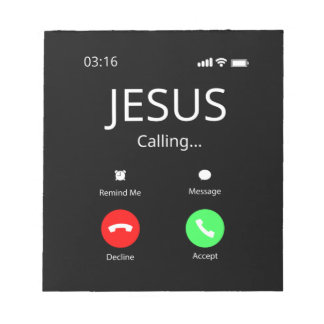 Jesus Is Calling - Christian Notepad