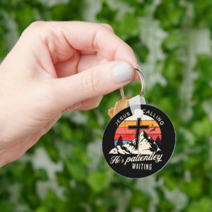 Jesus is calling key ring