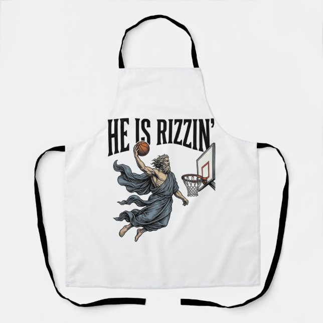 Jesus Is Calling Phone Screen Christian Vector Des Apron (Front)