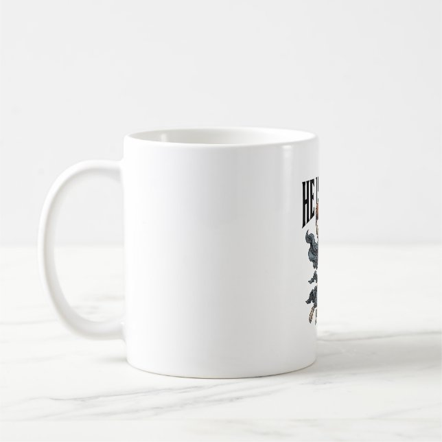 Jesus Is Calling Phone Screen Christian Vector Des Coffee Mug (Left)