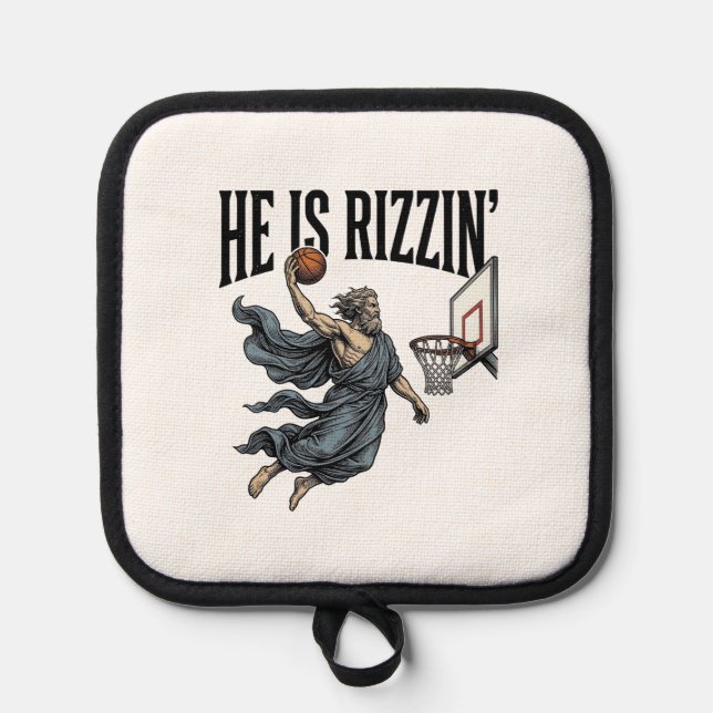 Jesus Is Calling Phone Screen Christian Vector Des Pot Holder (Front)