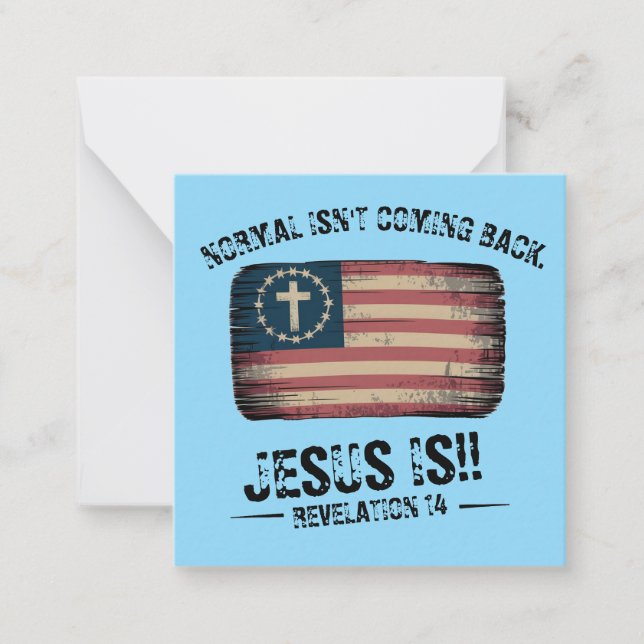 Jesus Is Coming Back Card (Front)