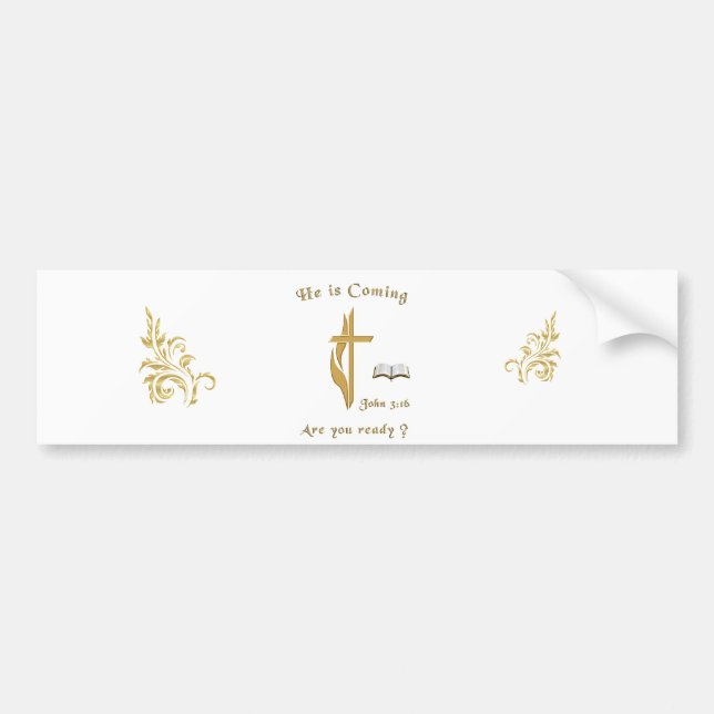 Jesus is coming bumper sticker (Front)