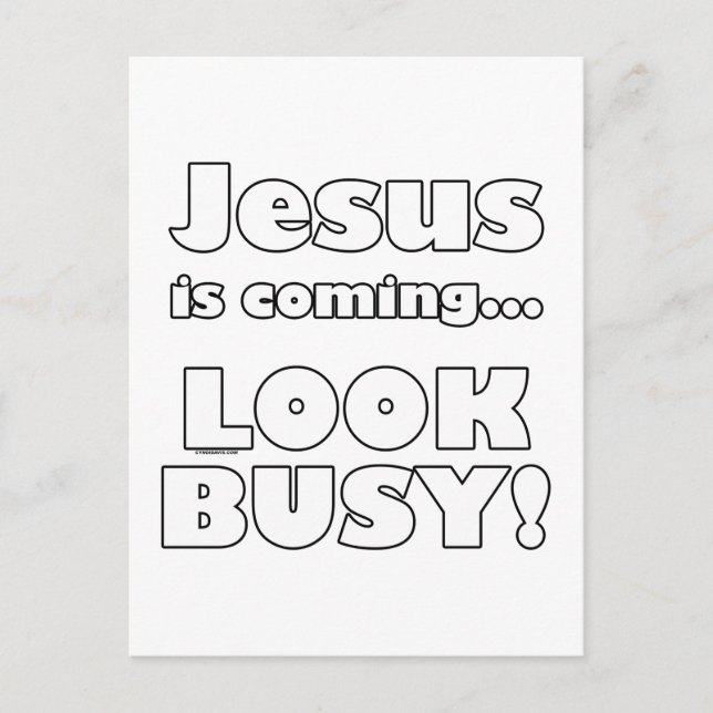 Jesus is coming... postcard (Front)