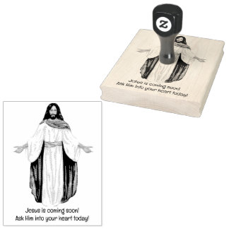 Jesus is coming! rubber stamp