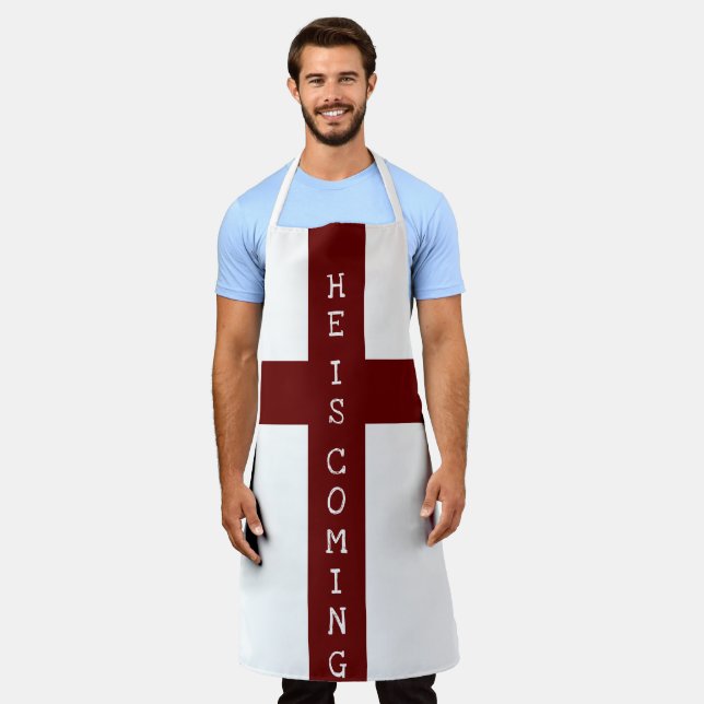 JESUS is Coming Soon Apron (Worn)